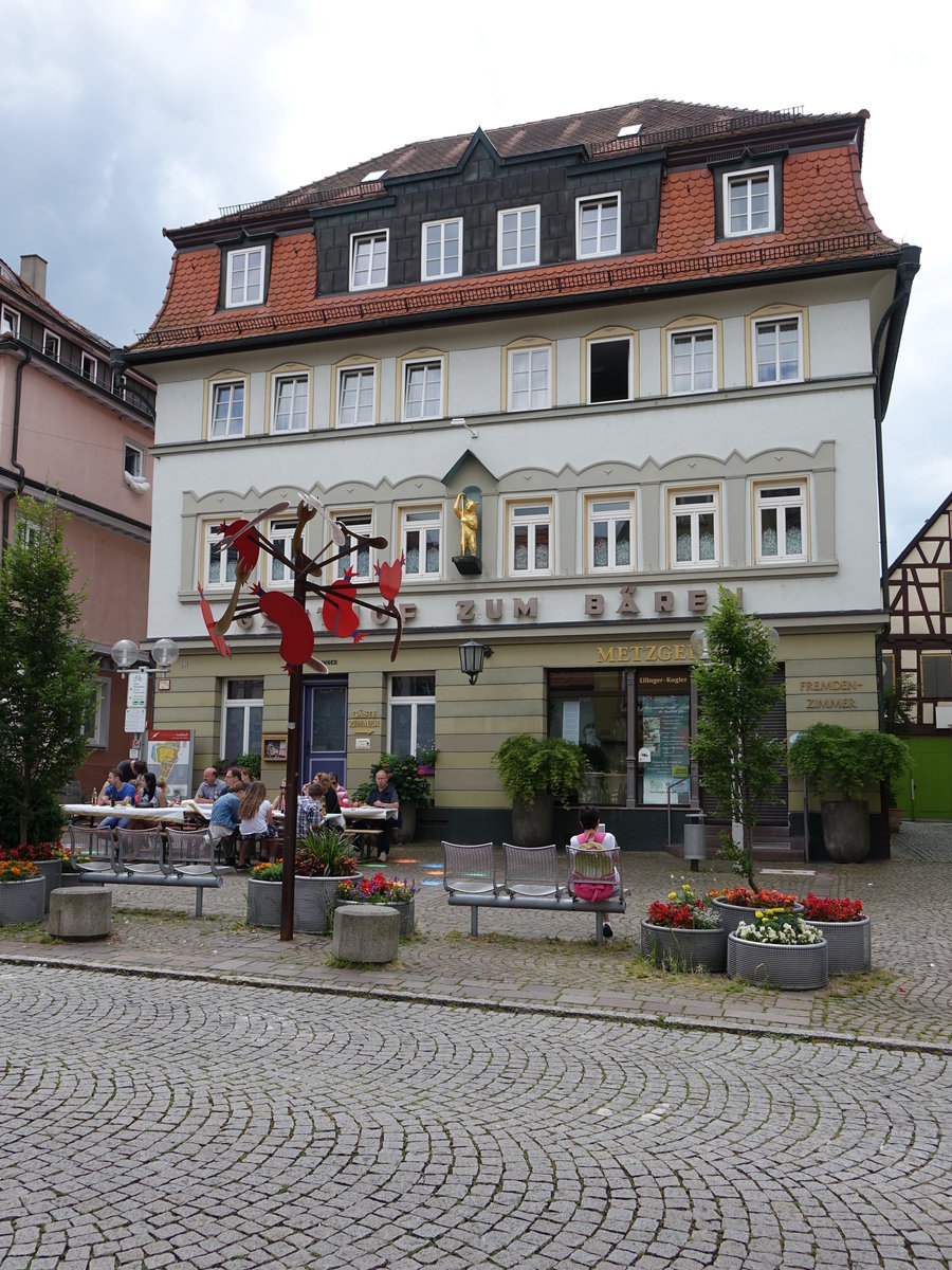 Marbach a. Neckar, Gasthof zum Bren in der Marktstrae (26.06.2016)