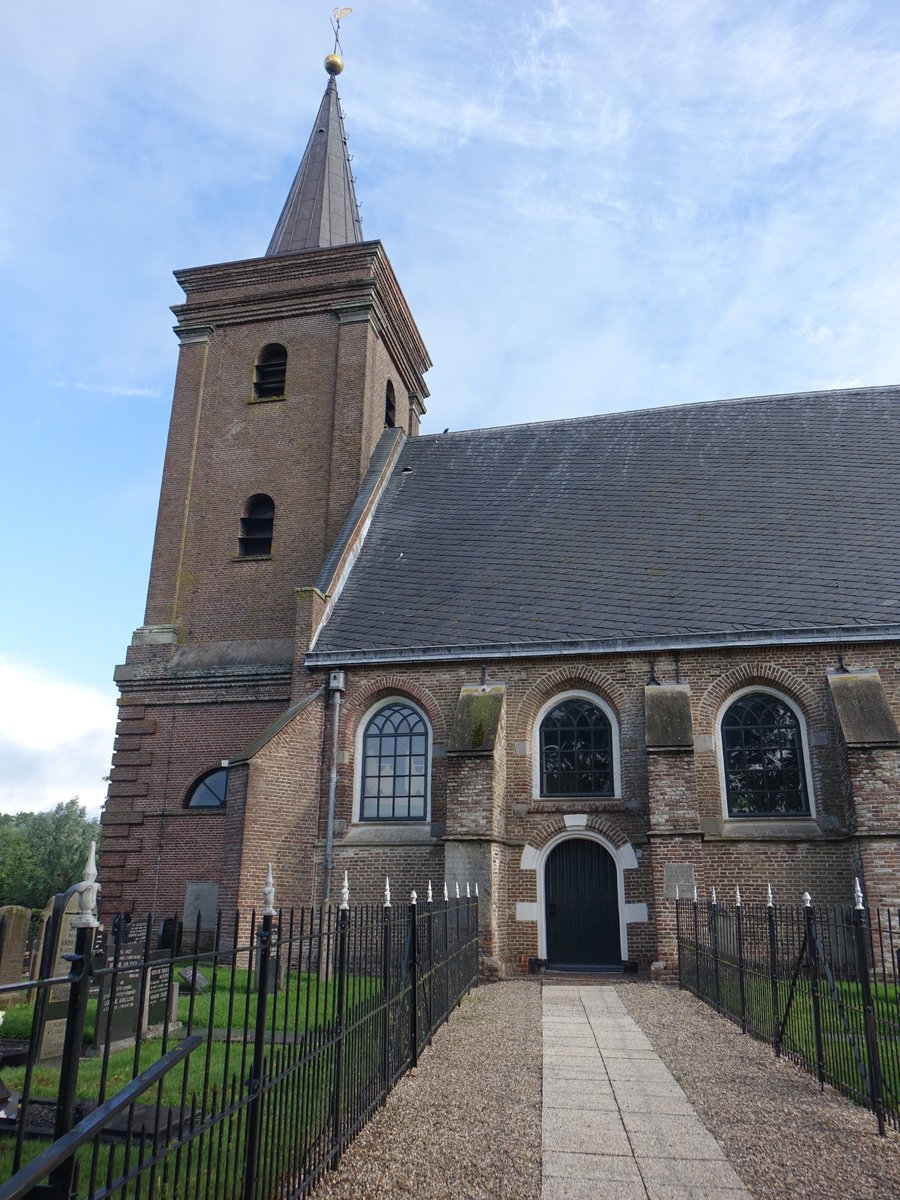 Mastenbroek, sptgotische niederl. Ref. Kirche, Kirchturm erbaut 1845 (24.07.2017)