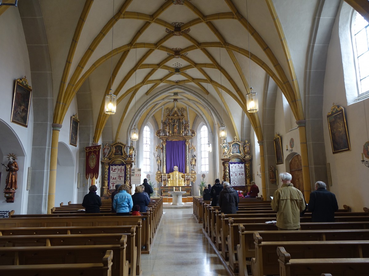 Mehring, Innenraum der St. Martin Kirche (14.02.2016)