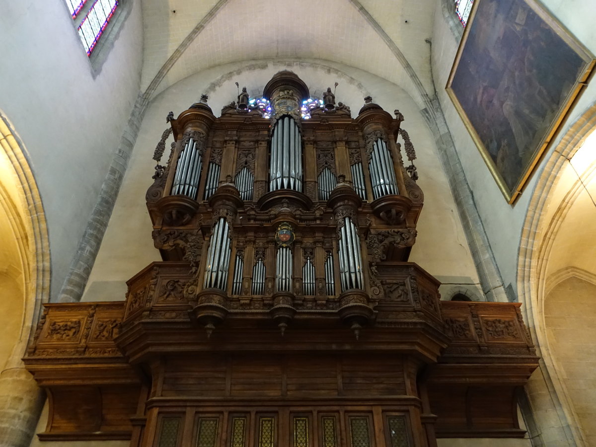 Mende, Orgelempore in der Kathedrale Notre-Dame (02.10.2017)