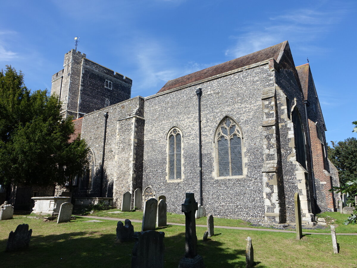 Milton, Pfarrkirche All Saints, erbaut im 11. Jahrhundert (05.09.2023)