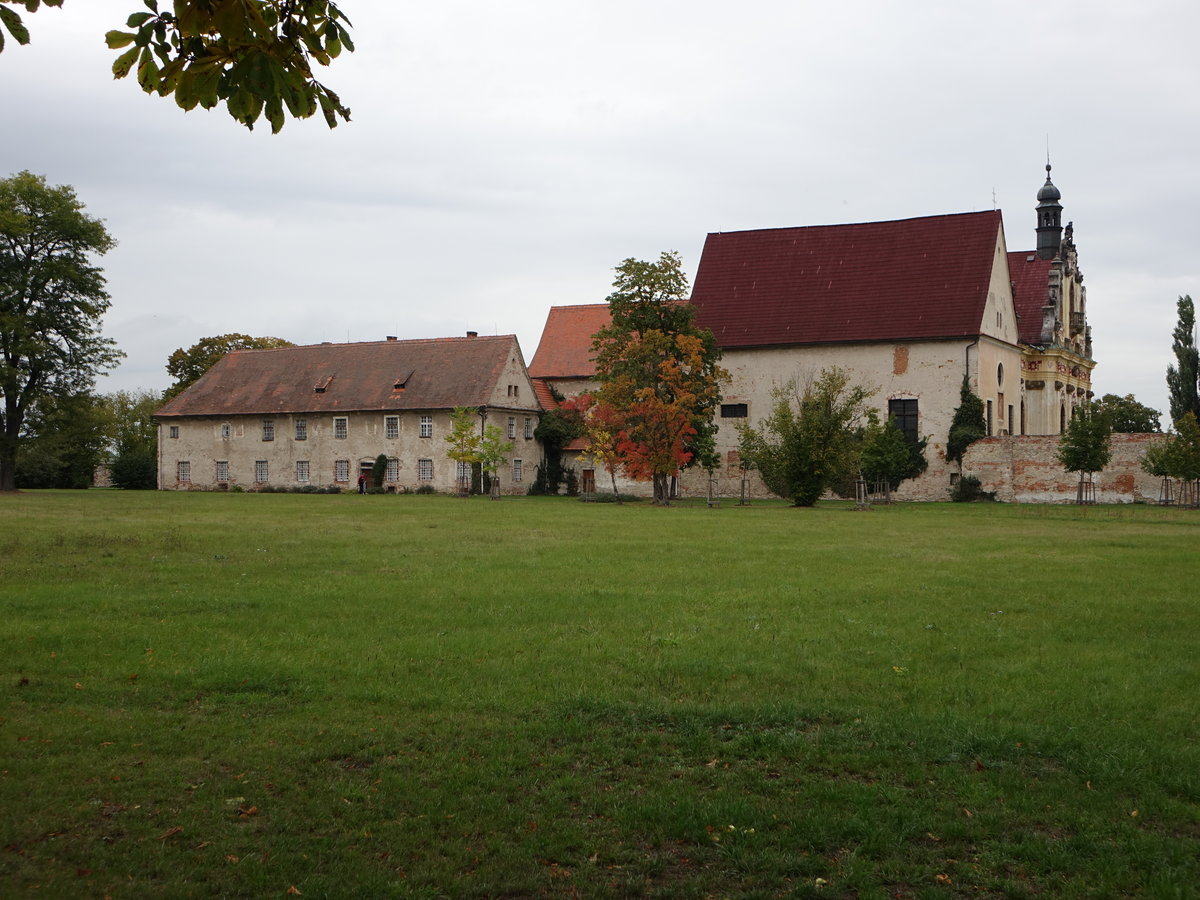 Mnichovo Hradiste / Mnchengrtz, Kapelle St. Anna mit Grablage des Herzogs Albrecht von Wallenstein (27.09.2019)