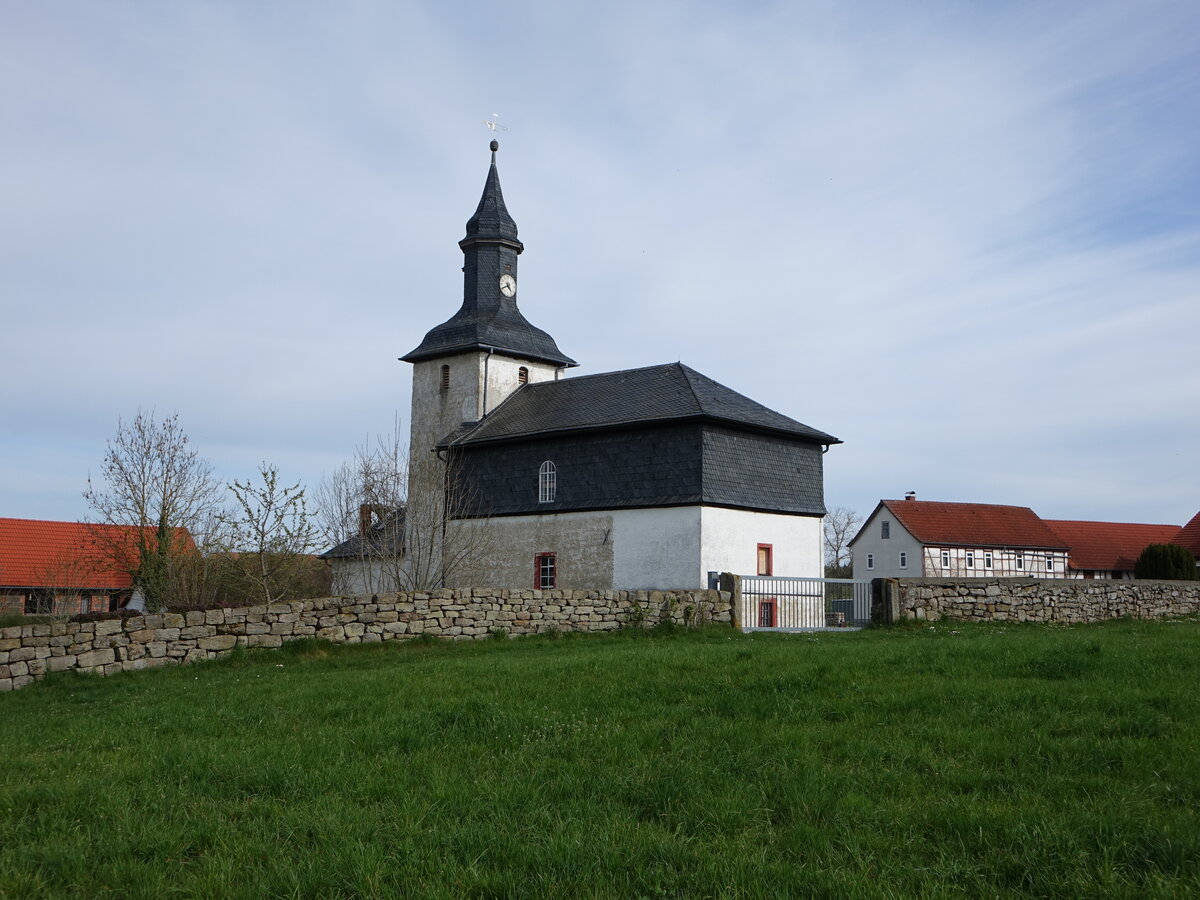 Mtzelbach, gotische evangelische St. Martin Kirche (22.04.2023)