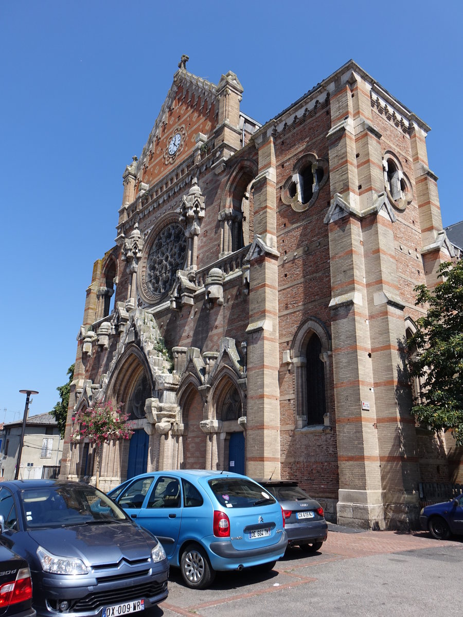 Montauban, Saint-Jean Kirche, erbaut im 15. Jahrhundert (29.07.2018)