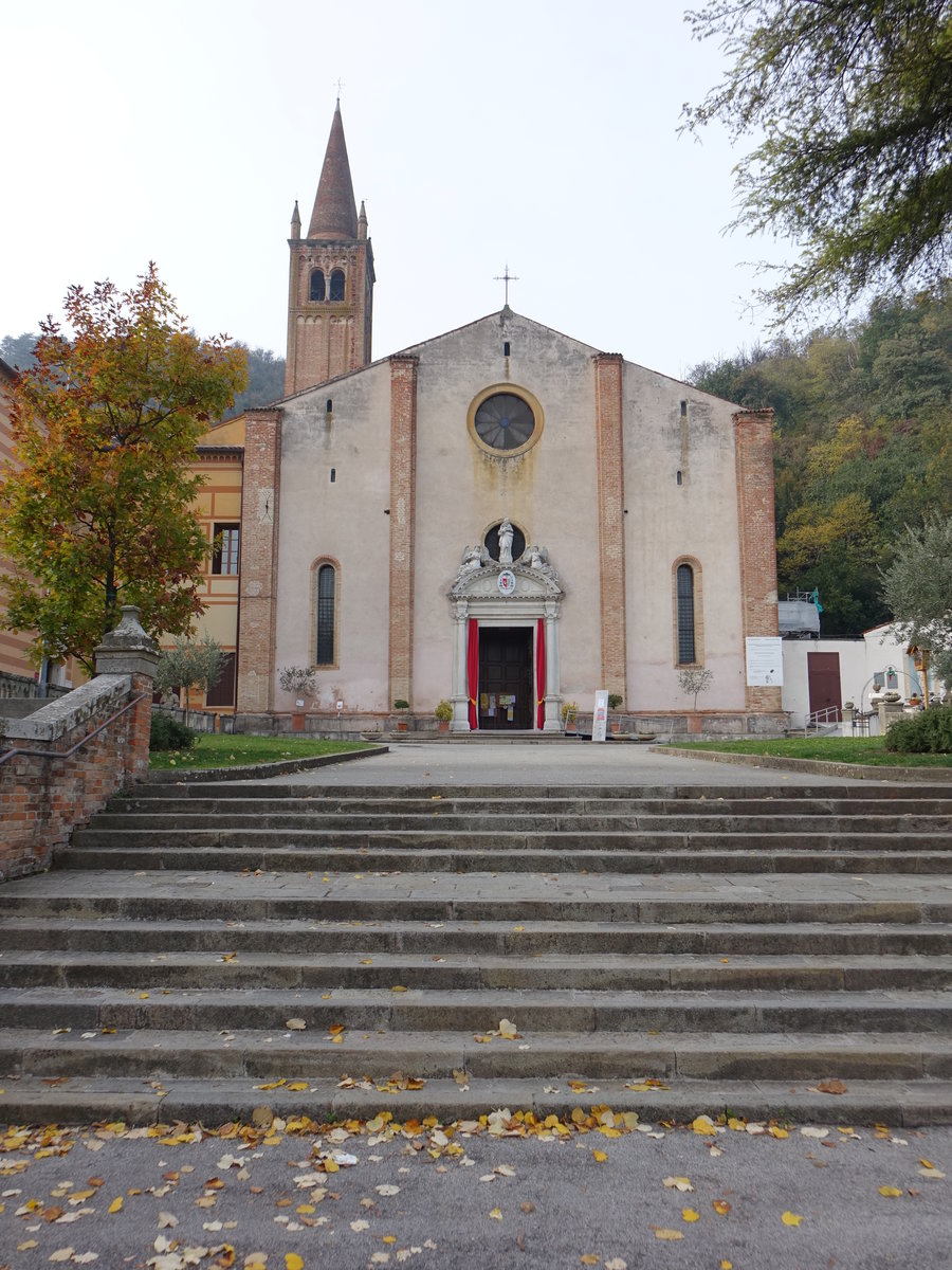 Monteortone, Santuario della Madonna della Salute, erbaut im 15. Jahrhundert (29.10.2017)