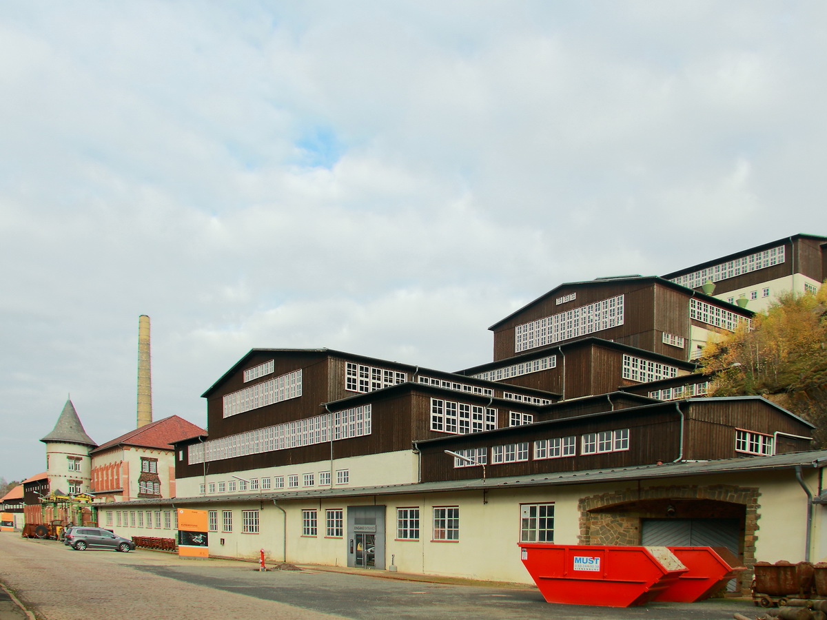 Museumshuser im Erzbergwerk Rammelsberg in der Nhe von Goslar am 03. November 2017.