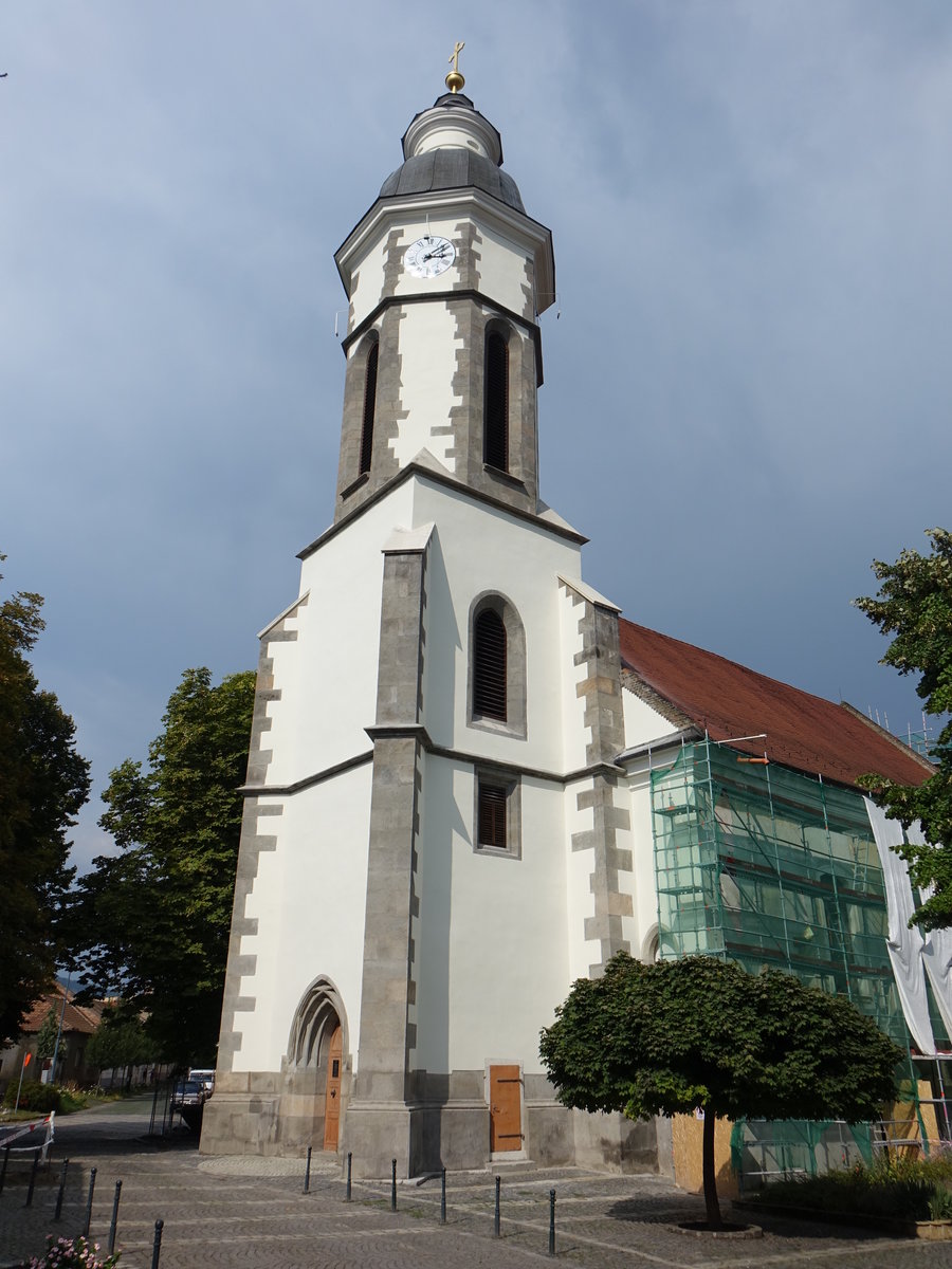 Nagymaros, gotische kath. Pfarrkirche St. Kereszt, erbaut im 14. Jahrhundert (02.09.2018)