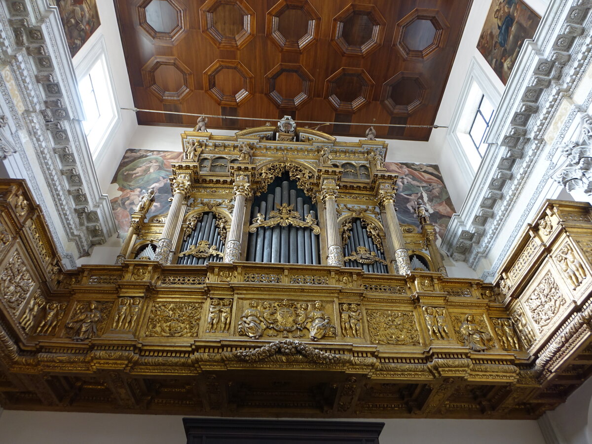 Neapel, Orgel in der Klosterkirche St. Anna dei Lombardi (22.09.2022)