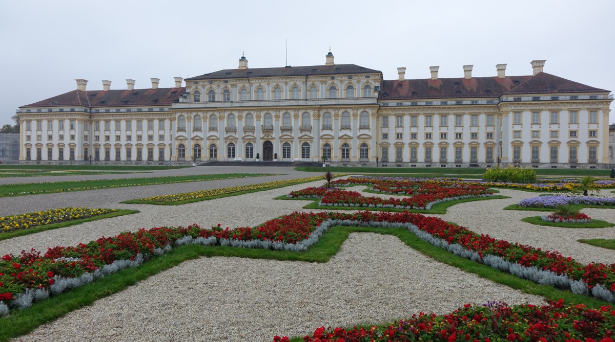 Neues Schloss Oberschleiheim, Ostfront, erbaut ab 1701 durch Herzog Max Emanuel (11.10.2015)