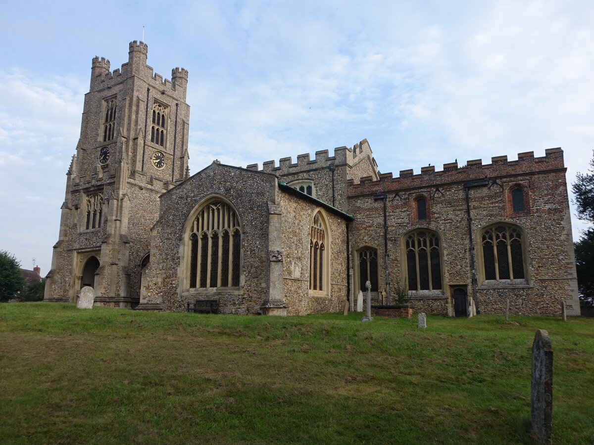 Newport, Pfarrkirche St. Mary, erbaut im 13. Jahrhundert (07.09.2023)
