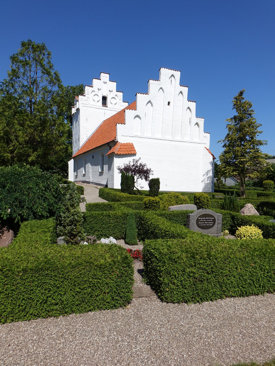 Norre Hjrup, Ev. Kirche, erbaut im 11. Jahrhundert (06.06.2018)