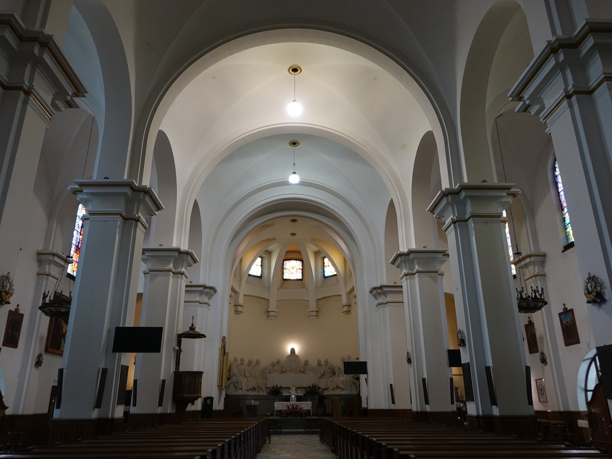 Novy Targ / Neumarkt, Innenraum der kath. Pfarrkirche des hl. Herzen Jesu (02.09.2020)