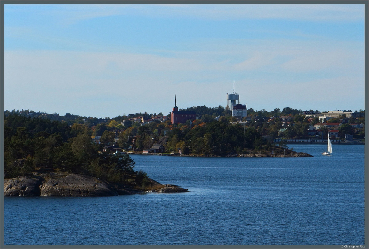 Nynshamn ist eine kleine Hafenstadt sdlich von Stockholm, die vielen Fhrlinien als Zielort dient. (26.09.2021)