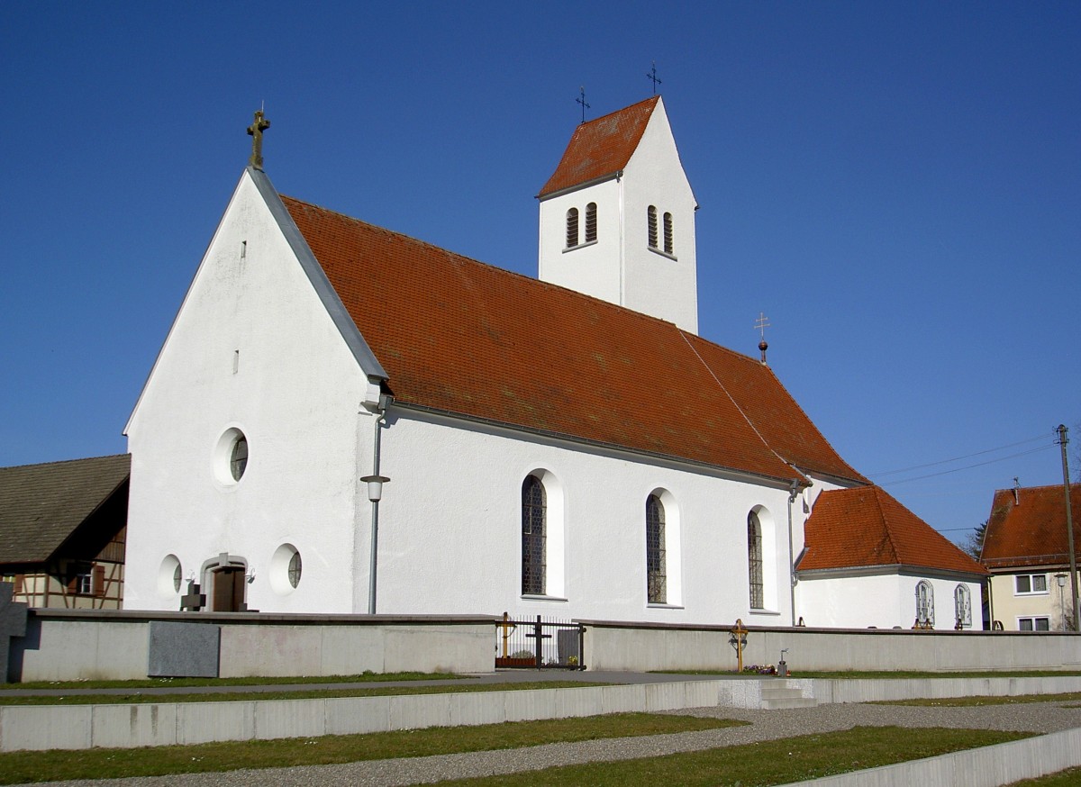 Obereisenbach, Pfarrkirche St. Margaretha, erbaut ab 1703 durch Abt Unold I. von 
Weienau (17.03.2014)