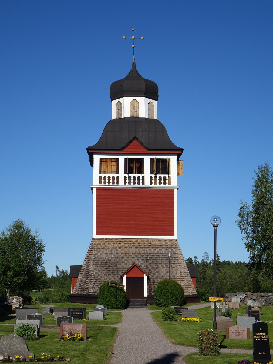 stlvsta, Glockenturm neben der Kirche, erbaut 1723 (22.06.2017)