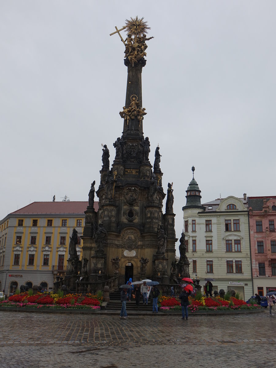 Olomouc / lmtz, Dreifaltigkeitssule am Horni Namesti, erbaut ab 1716 (03.08.2020)