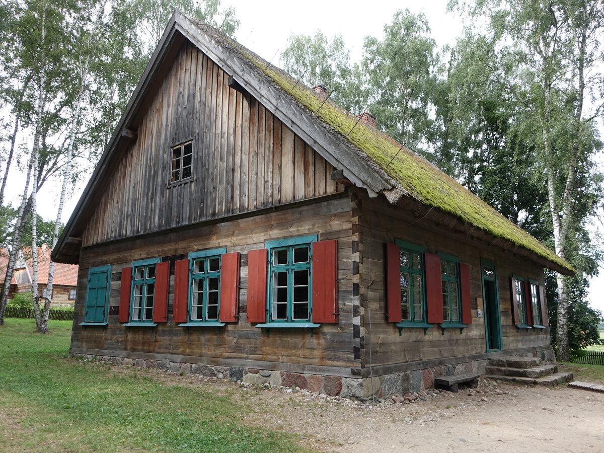 Olsztynek / Hohenstein, altes Schulhaus im Freilichtmuseum (05.08.2021)