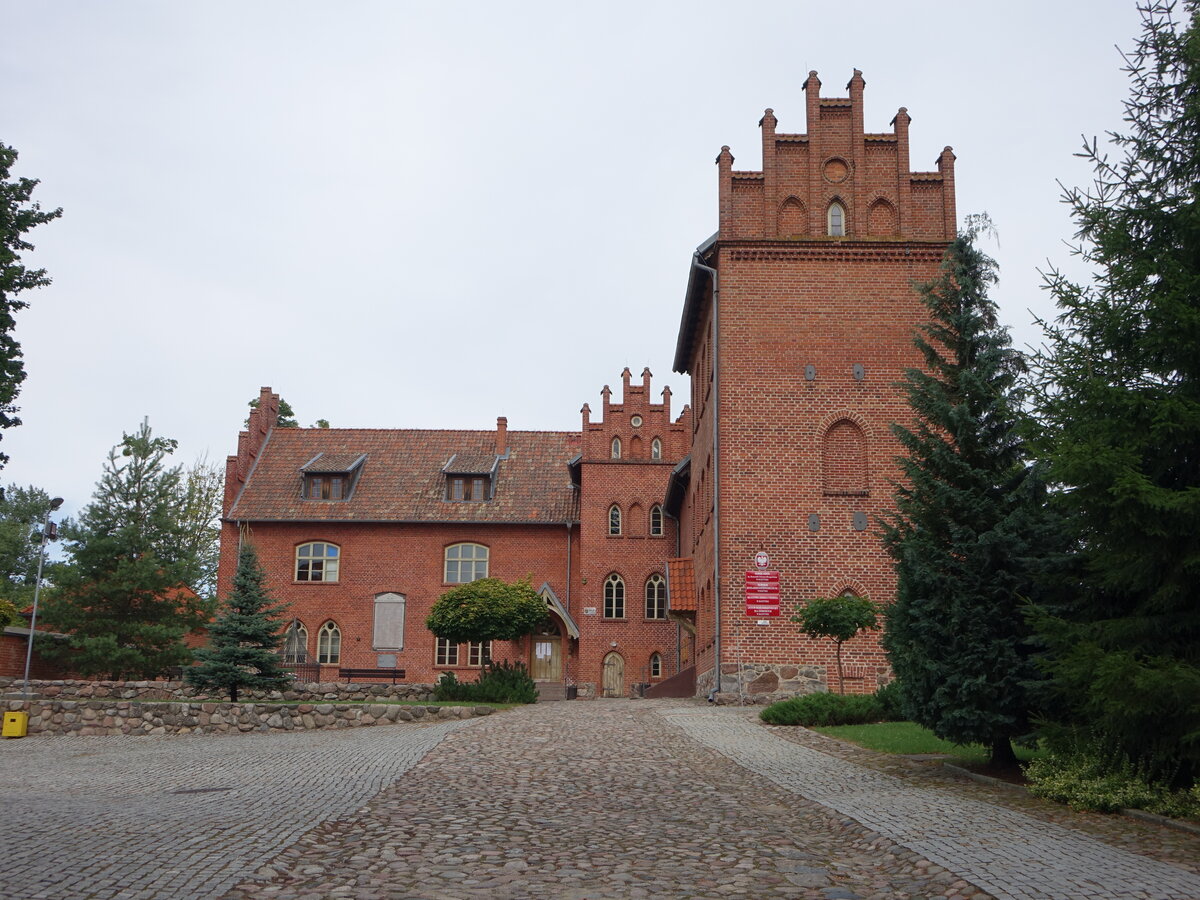 Olsztynek / Hohenstein, Burg des deutschen Orden, erbaut ab 1350 (05.08.2021)
