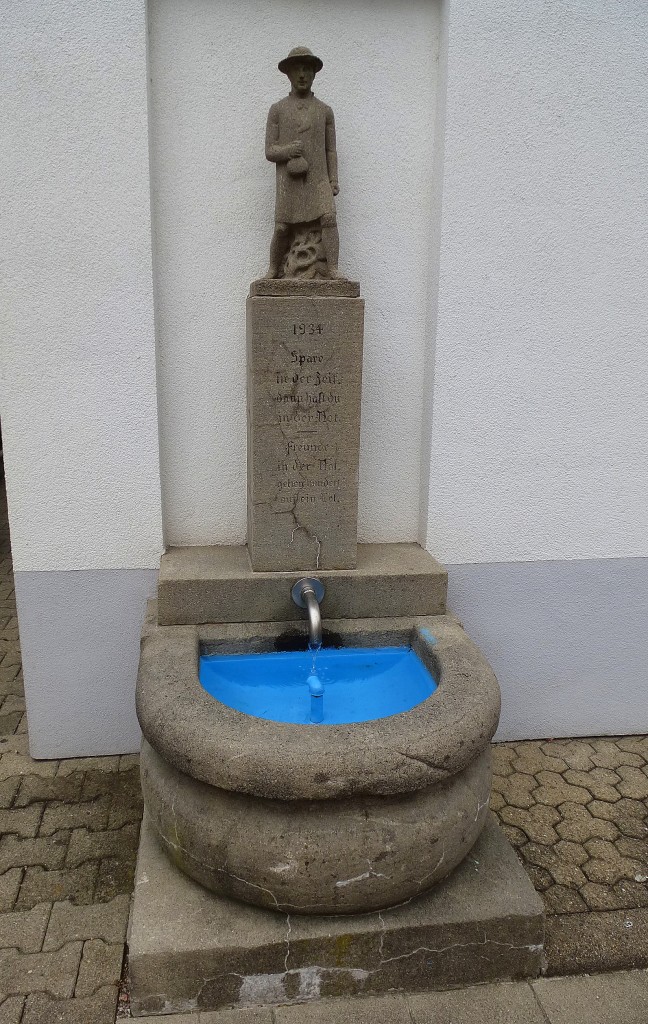 Oppenau, Brunnen von 1934, Aug.2013