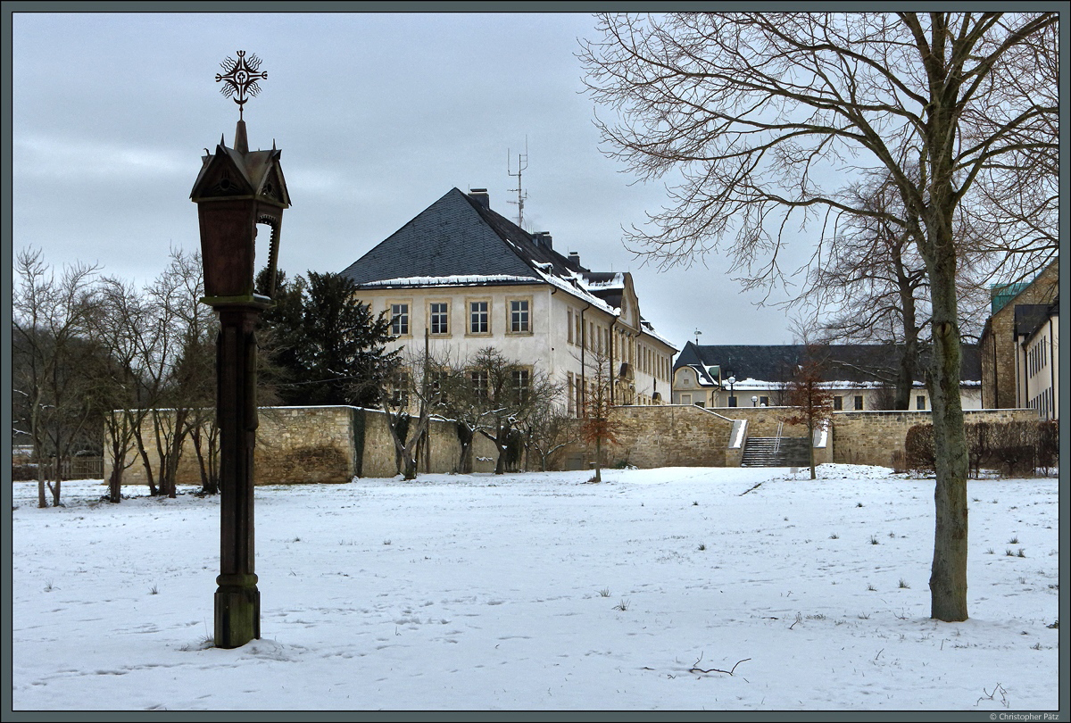 Ostansicht des Klosters Huysburg mit dem Gstehaus. (Dingelstedt, 10.02.2018)