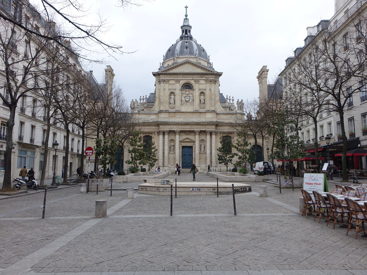 Paris, Chapelle Sainte Ursule am Place de la Sorbonne (31.03.2018)