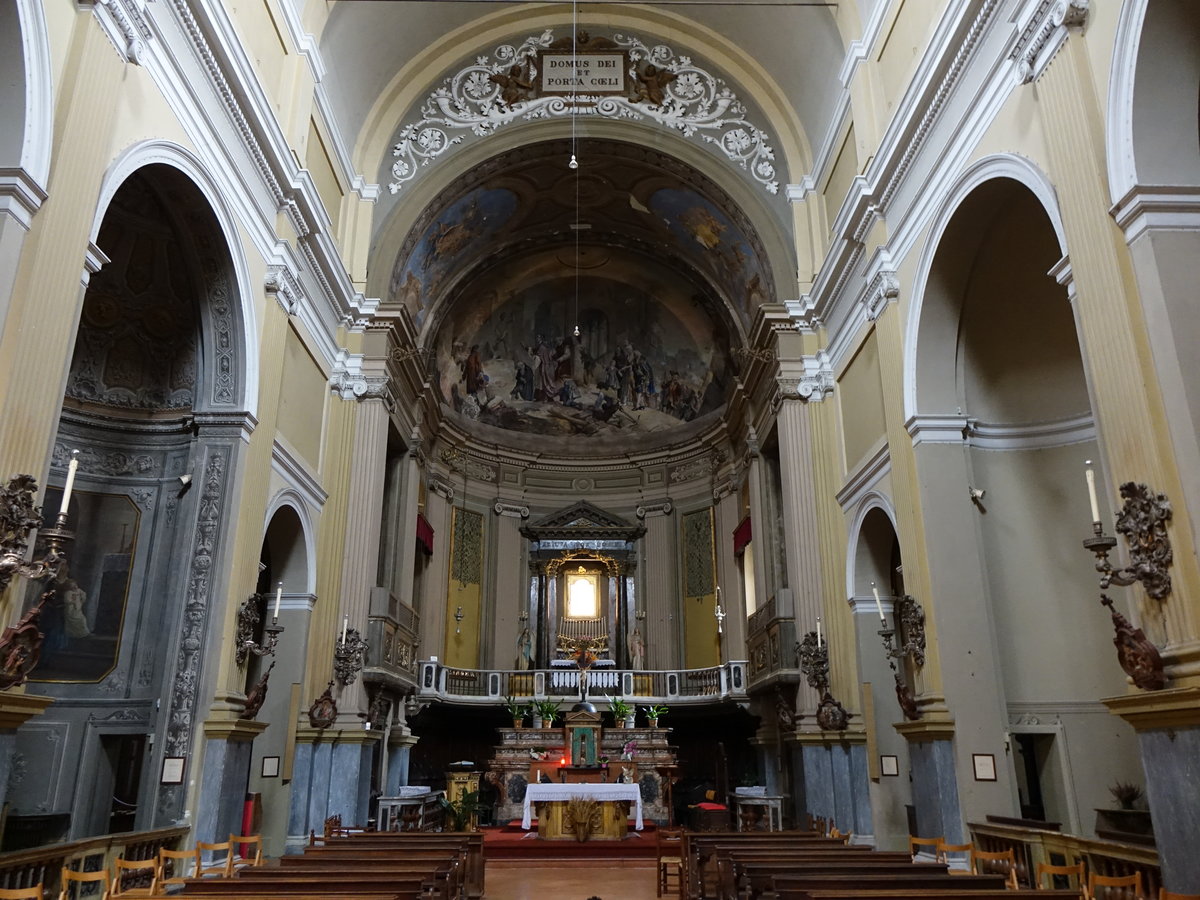 Parma, St. Christina Kirche, erbaut ab 1649, Fresken von Filippo Maria Galletti (10.10.2016)
