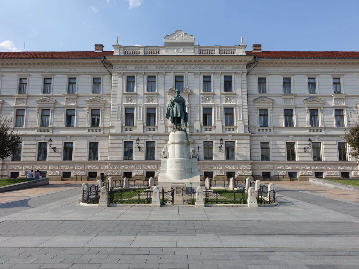 Pecs, Denkmal fr Lajos Kossuth am Kossuth Ter (31.08.2018)
