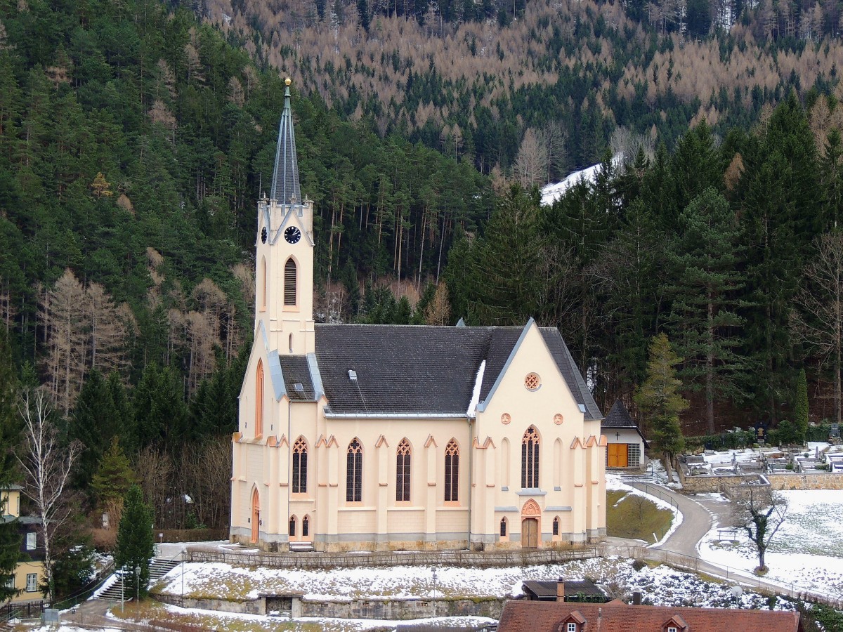 Pfarrkirche St.Paul in PREIN a.d.RAX, wurde 1865 eingeweiht; 150102