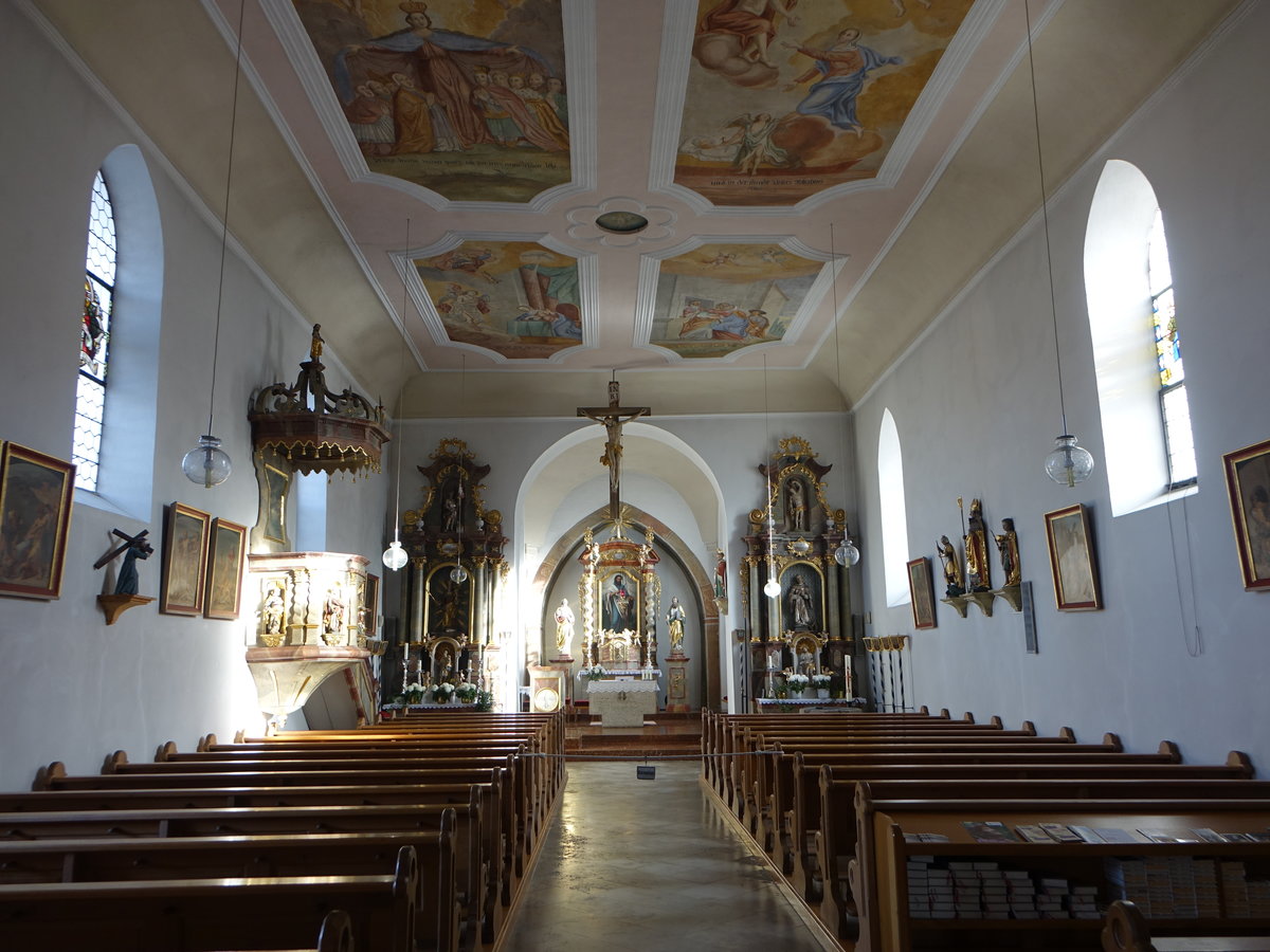 Prndorf, barocker Innenraum der Pfarrkirche St. Bartholomus (20.11.2016)