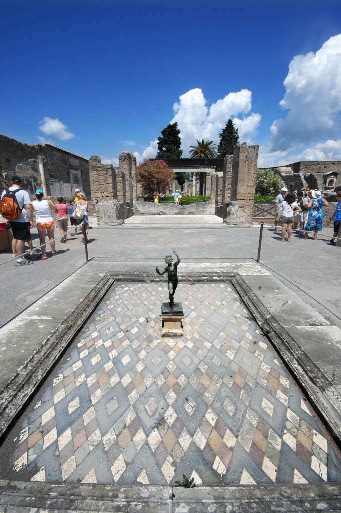 Pompeji: Haus des Fauns. Aufnahmedatum: 24. Juli 2011.