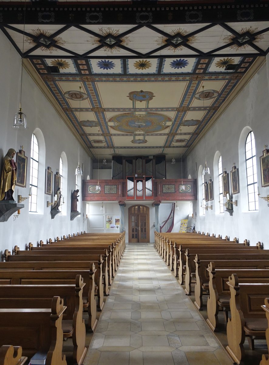 Poxdorf, Innenraum der St. Anna Kirche (27.03.2016)