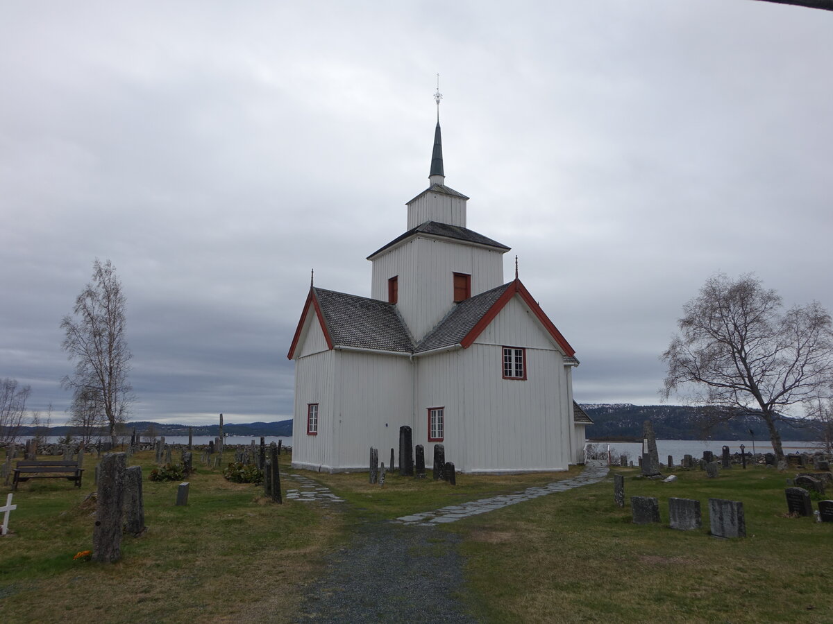 Rauland, evangelische Kirche, Kreuzkirche erbaut 1803 durch Jarand Rnjom (27.05.2023)