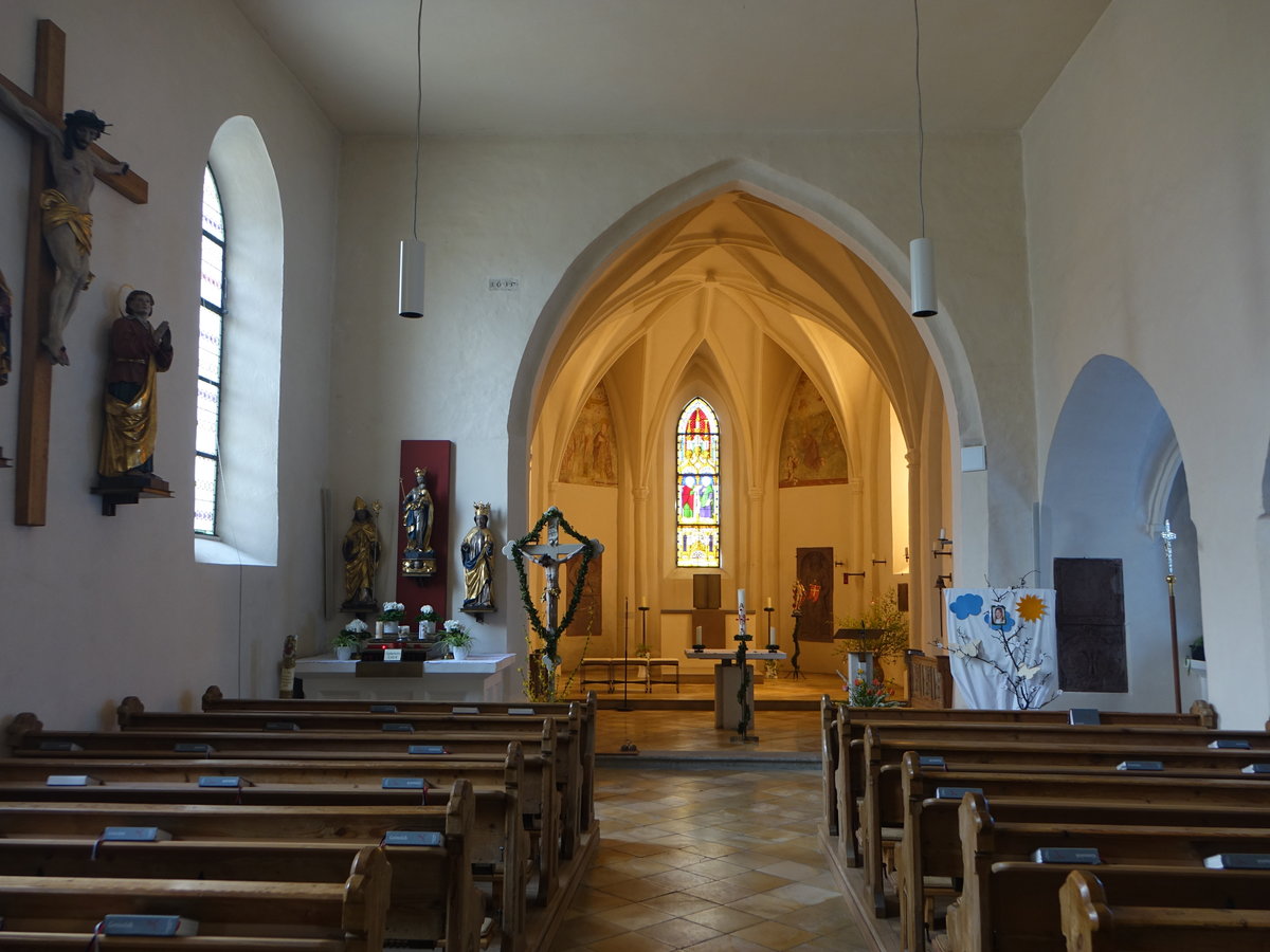 Reicheneibach, sptgotischer Innenraum der St. Simon und Judas Kirche (23.04.2017)