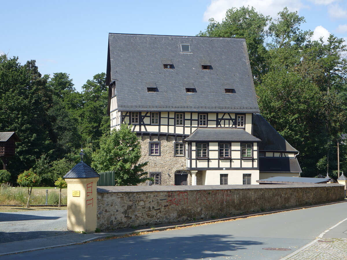 Rittergut Krbitz, Gut der Familie von Feilitzsch, erbaut im 17. Jahrhundert (22.07.2023)