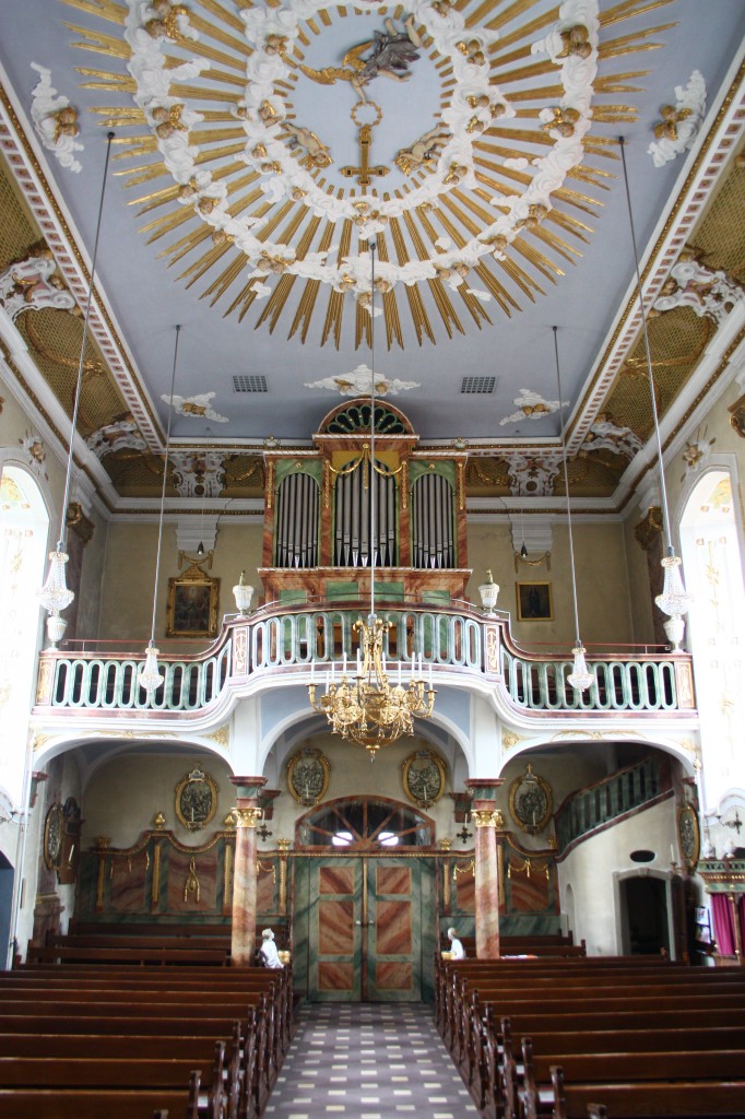 Rittershausen, Orgelempore der Pfarrkirche St. Matthus (26.10.2014)