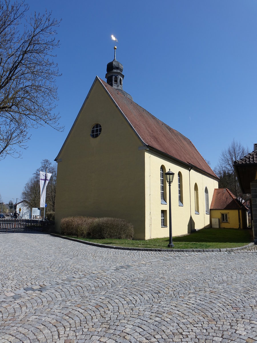 Rdental-Oeslau, Ev. Klosterkirche St. Johannis, sptgotisch erbaut bis 1517 (08.04.2018)