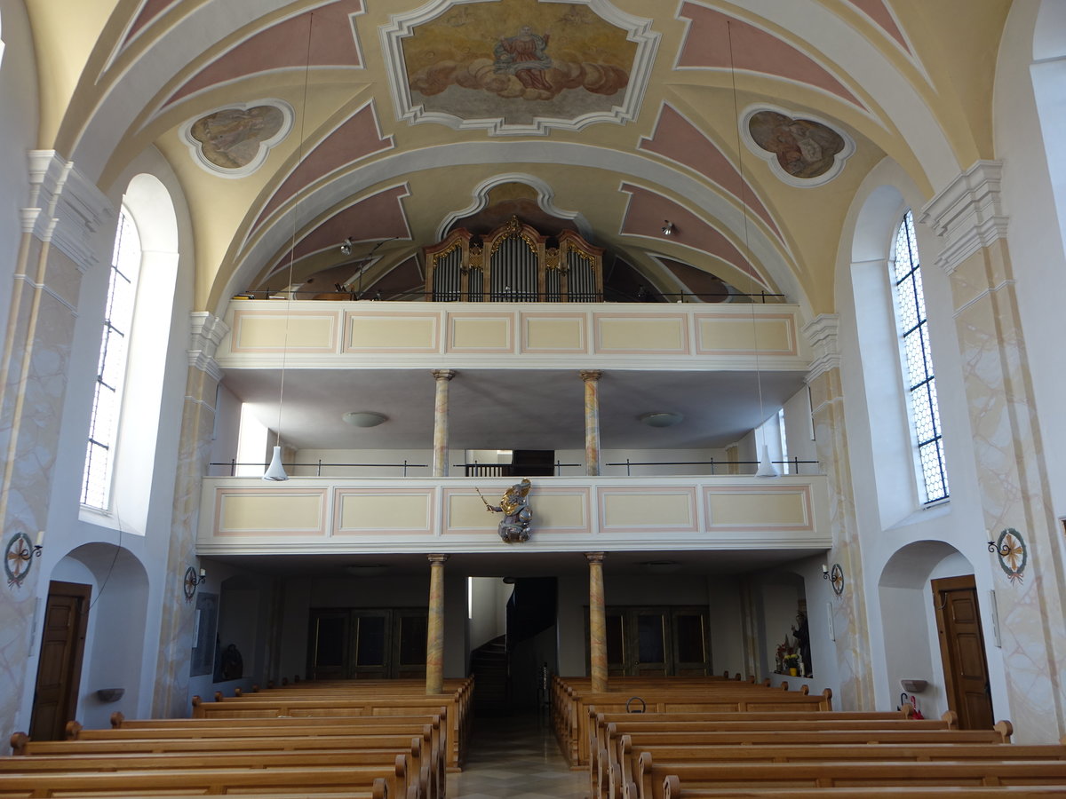 Robach, Orgelempore in der Pfarrkirche Maria Verkndigung (20.11.2016)
