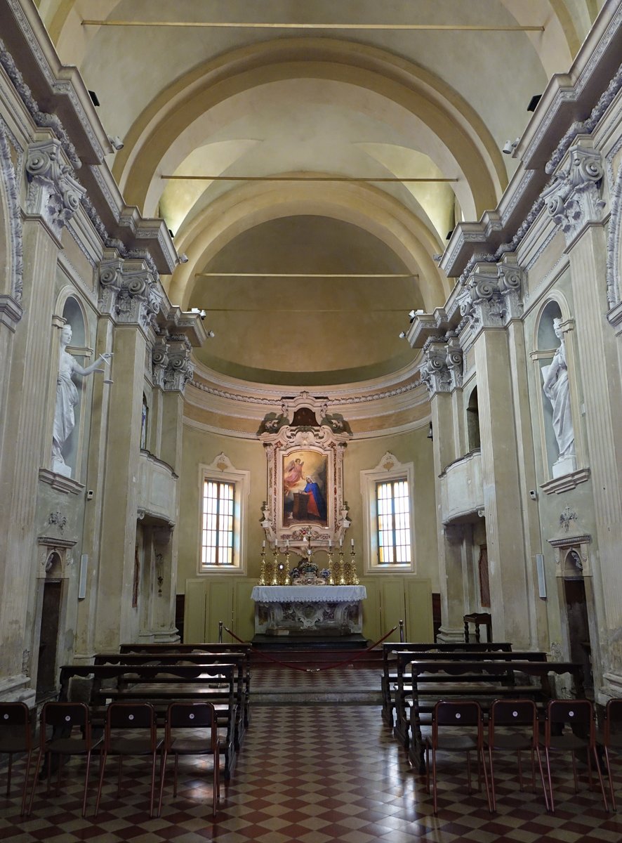 Rubiera, Innenraum der Kirche SS. Annunziata (09.10.2016)