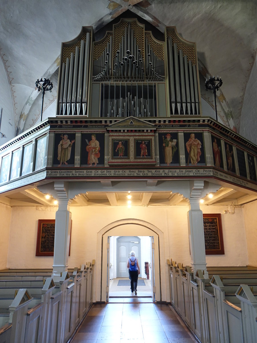 Sby, Orgelempore in der Ev. St. Marien Kirche (08.06.2018)
