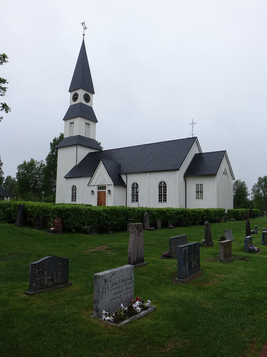 Srna, neue Ev. Kirche, erbaut 1894, Ausstattung von Dagmar Loden (17.06.2017)