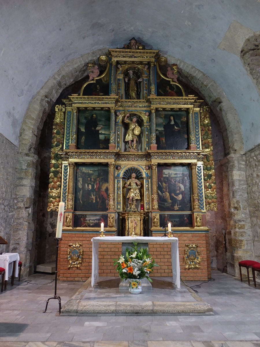 Saint-Gnis-des-Fontaines, Hochaltar in der Abteikirche St. Michel (30.09.2017)