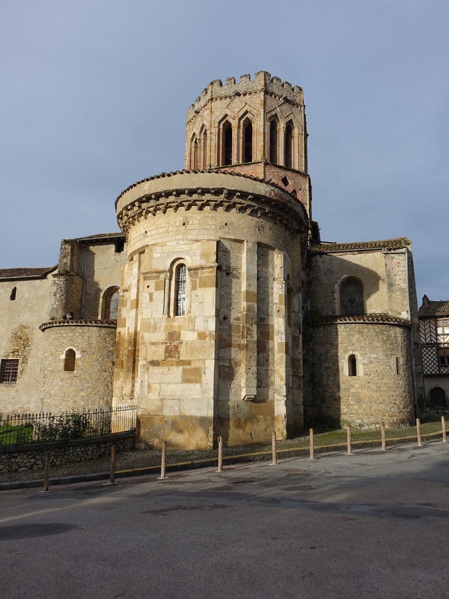 Saint-Lizier,  Kathedrale Notre-Dame de la Sde, erbaut im 12. Jahrhundert (01.10.2017)