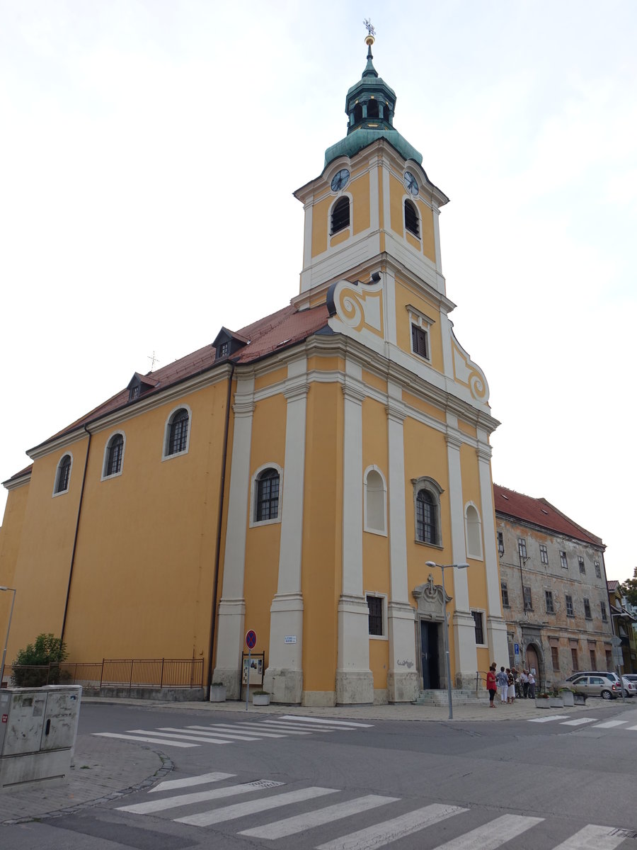 Samorin / Sommerein, Paulinerklosterkirche St. Maria, erbaut im 18. Jahrhundert (28.08.2019)