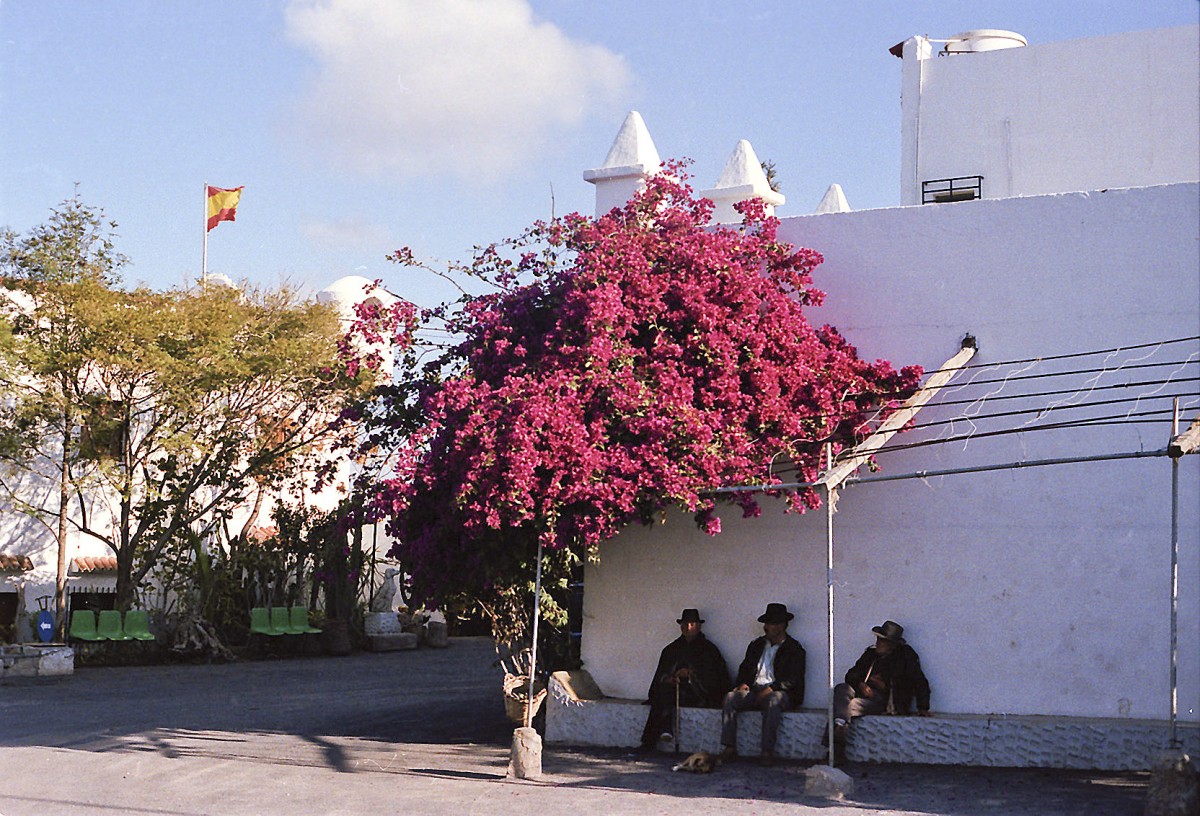 San Bartolom de Tirajana auf Gran Canaria. Aufnahme: Februar 1986 (digitalisiertes Negativfoto).