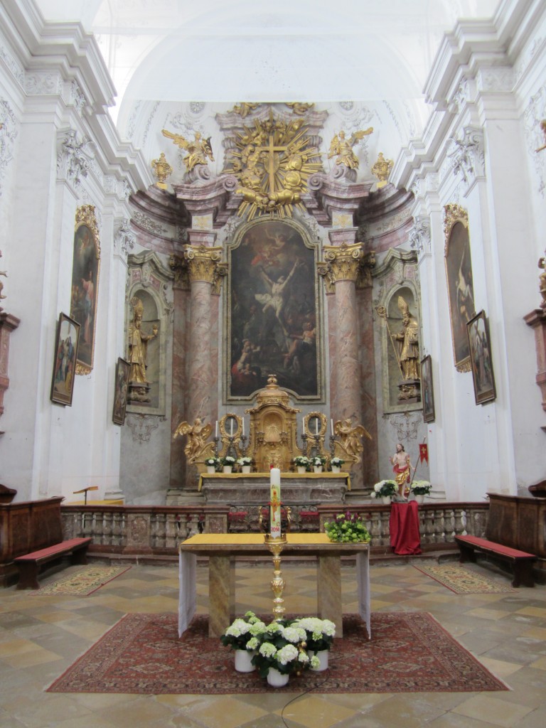 Sankt Andr, Hochaltar von Paul Troger der Stiftskirche St. Andreas (20.04.2014)
