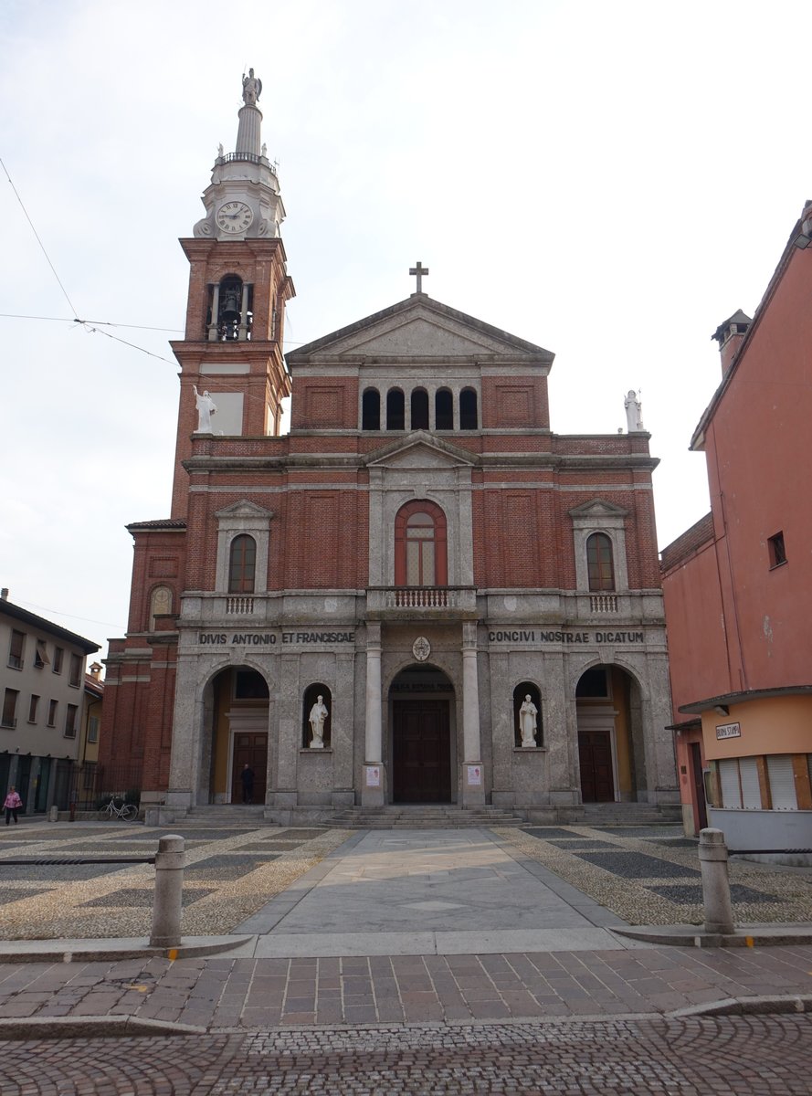 Sant’Angelo Lodigiano, St. Antonio Kirche, erbaut von 1928 bis 1938 (01.10.2018)