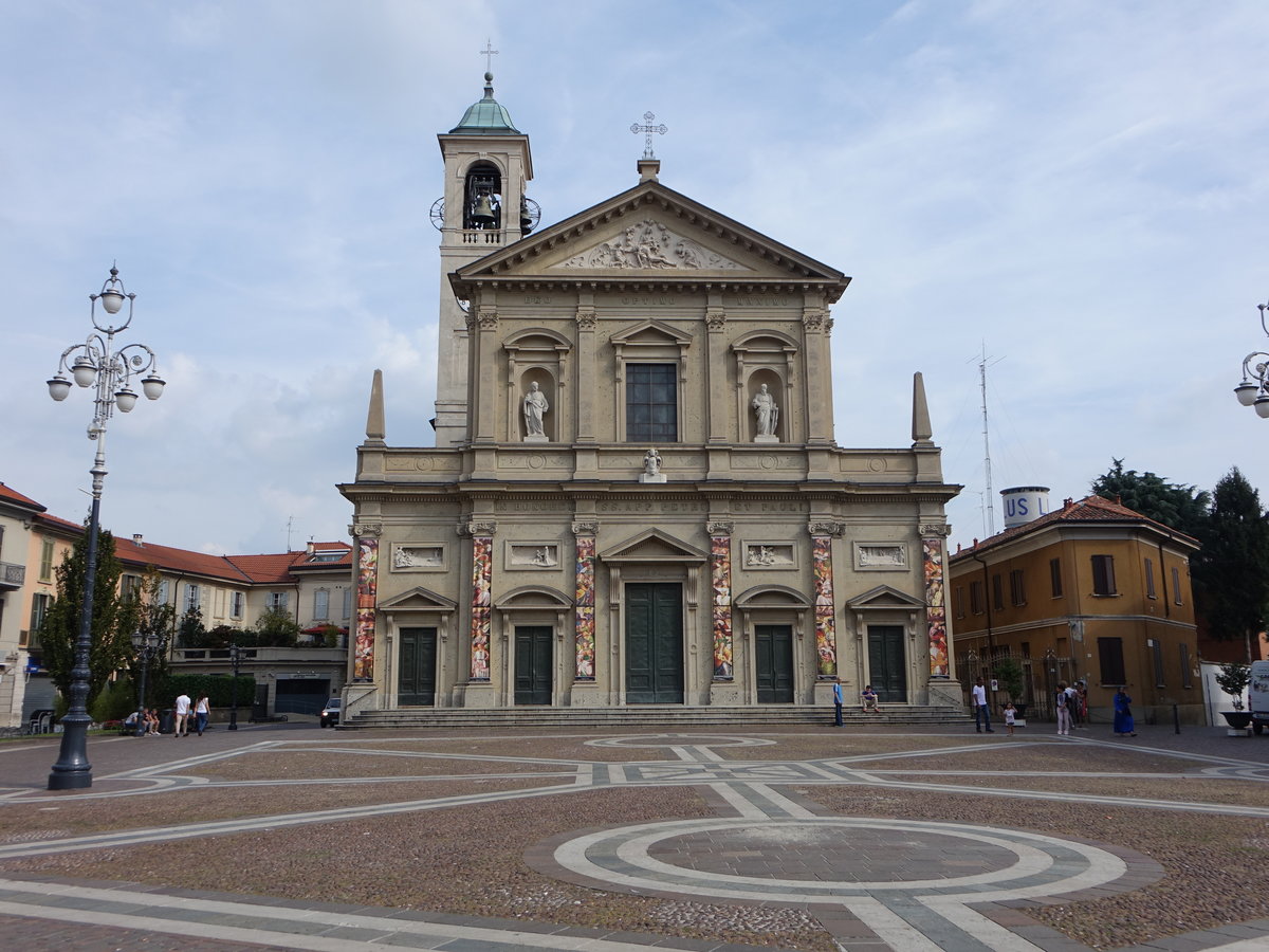 Saronno, Propsteikirche Santi Pietro e Paolo, erbaut bis 1783 durch Giulio Galliori (22.09.2018)