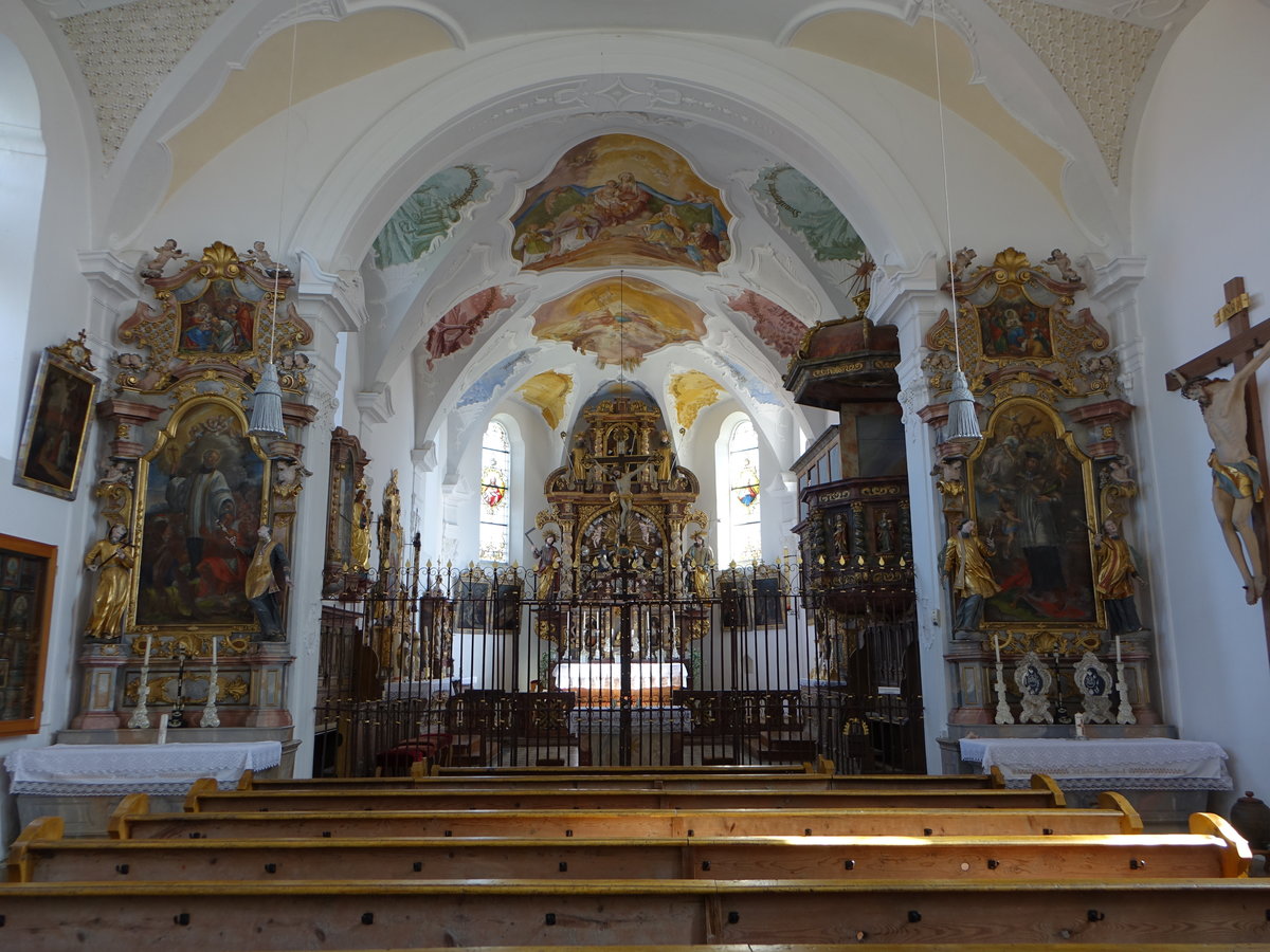 Schildthurn, barocke Altre in der Wallfahrtskirche St. gidius (09.04.2017)