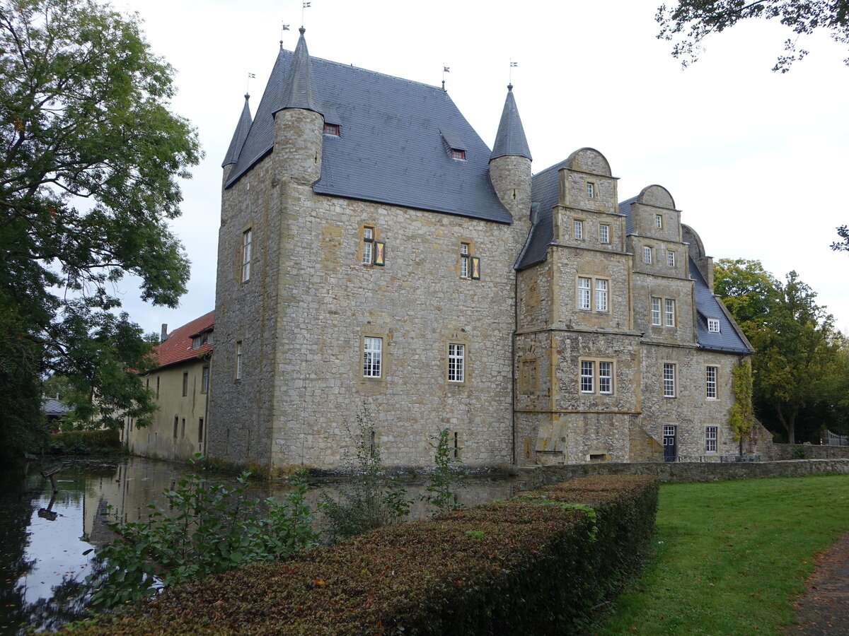 Schledehausen, Wasserburg Schelenburg, erbaut im 12. Jahrhundert (11.10.2021)