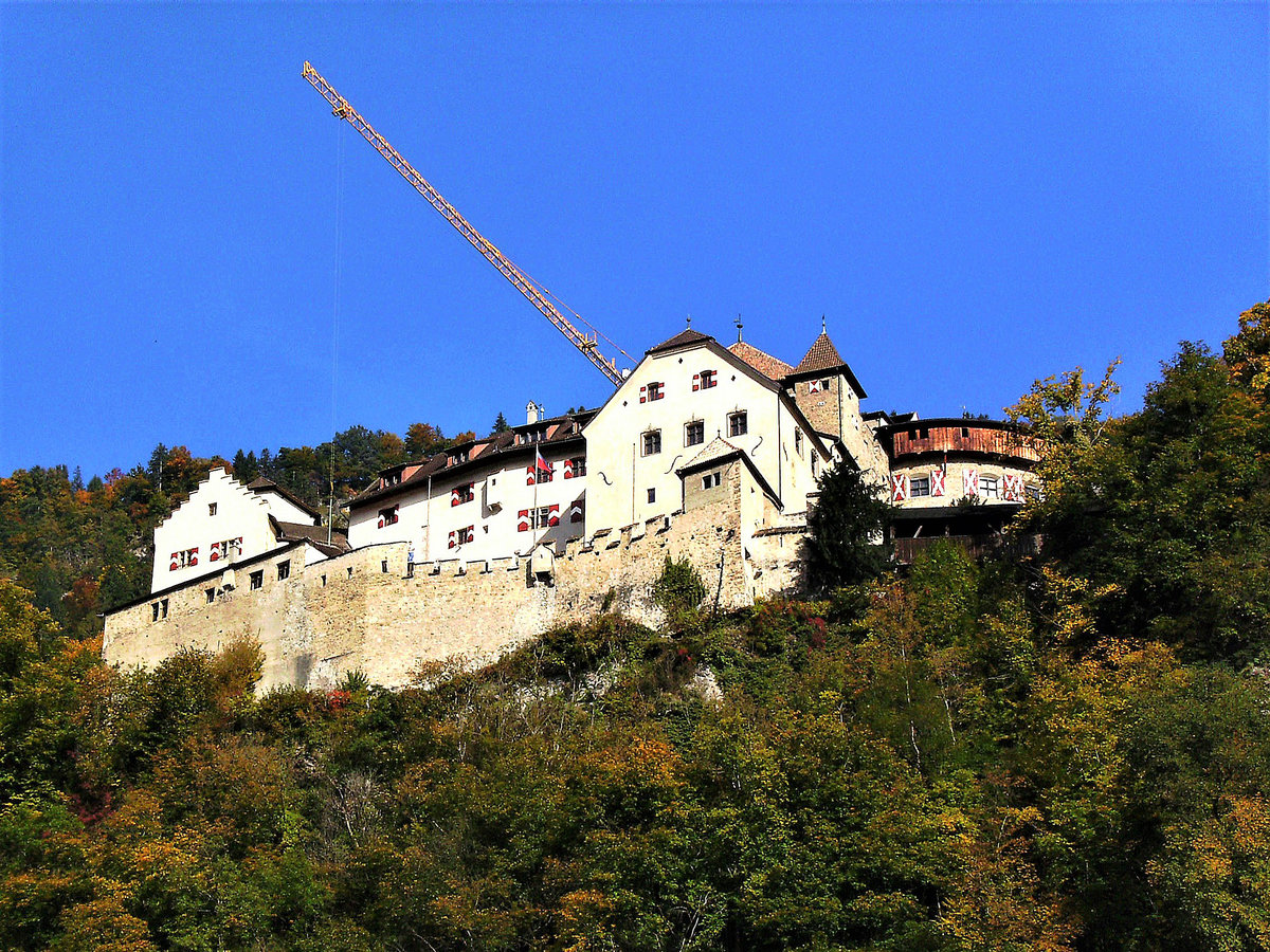 Schloss Vaduz, Sitz des Frstenhauses Liechtenstein - 07.10.2008